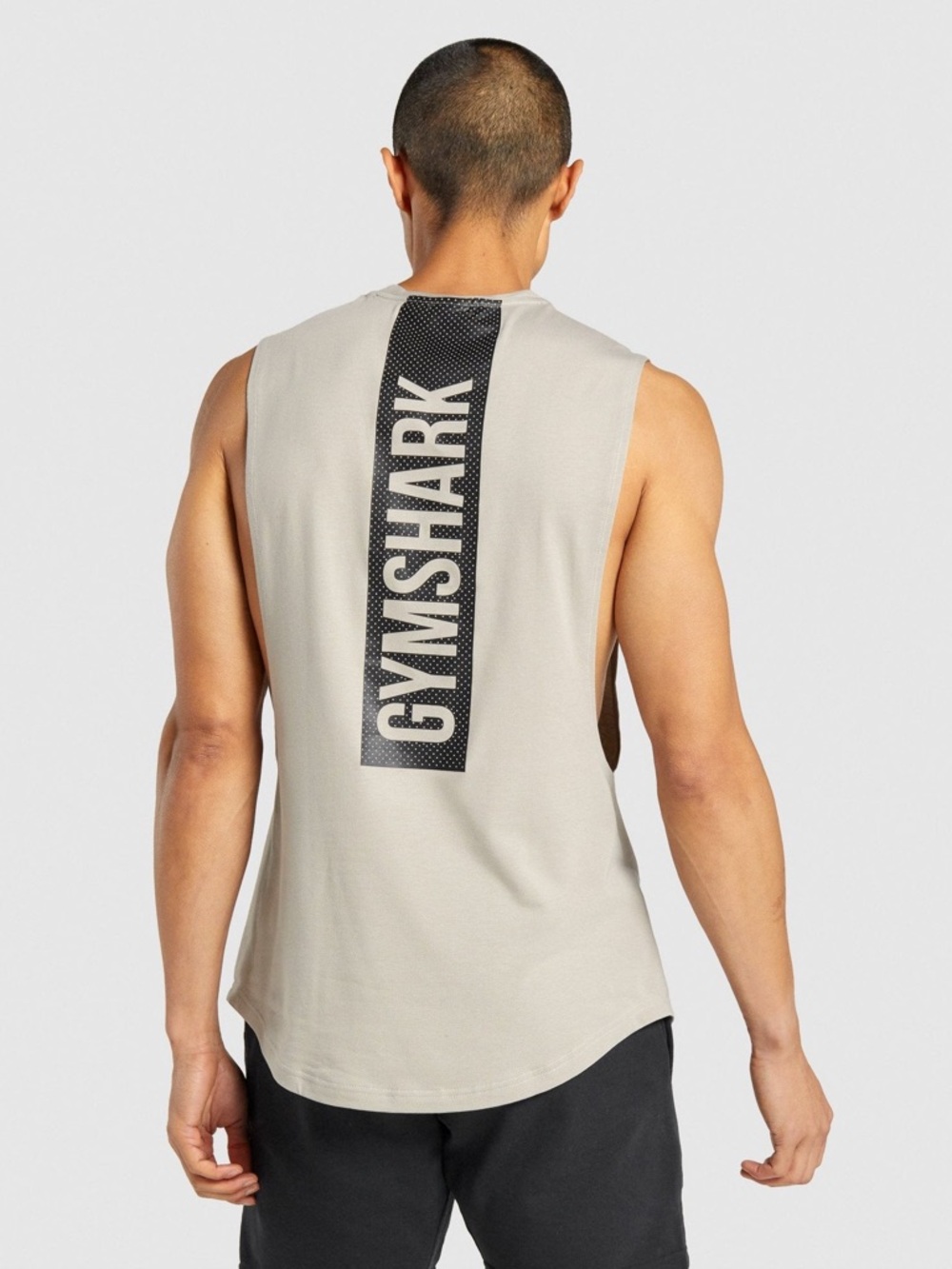 GYMSHARK BOLD DROP ARM TANK TAN MEN’S MEDIUM
